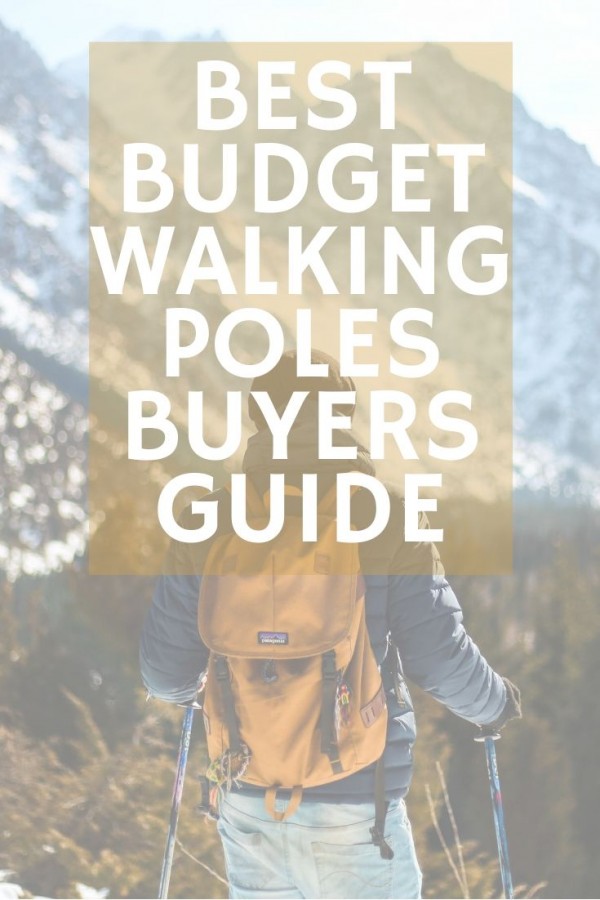 Buyers guide for best budget walking poles pinterest image