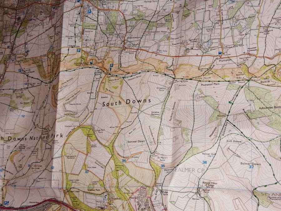 map of South Downs