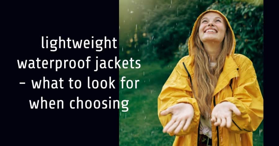 lightweight waterproof jacket