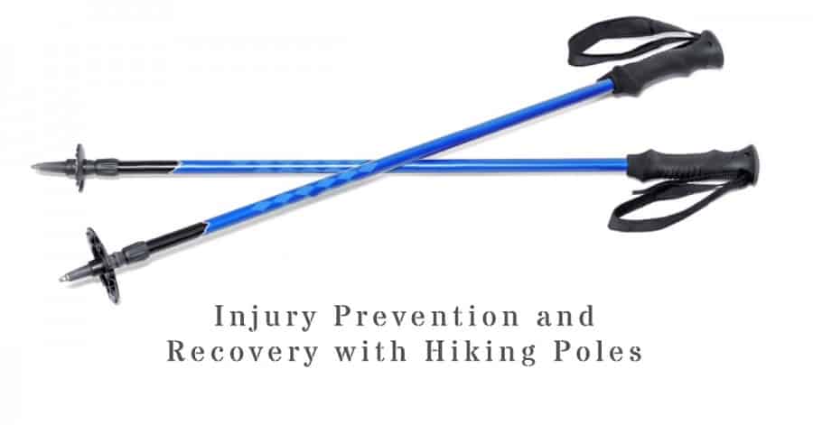 injury prevention and recovery using walking poles