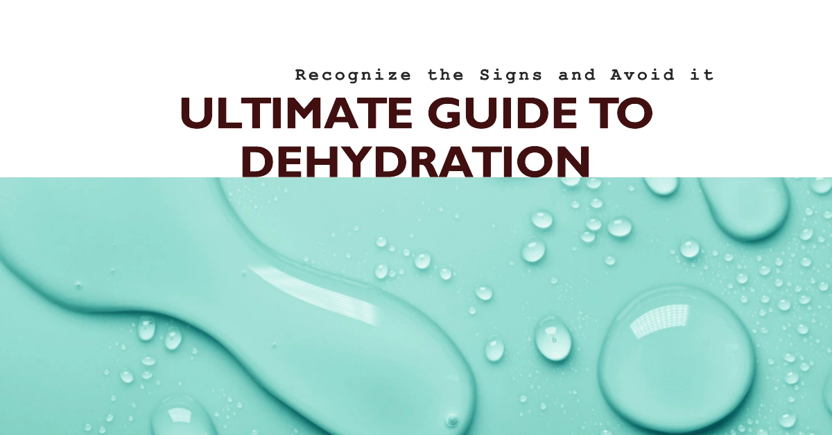 recognising the signs of dehydration