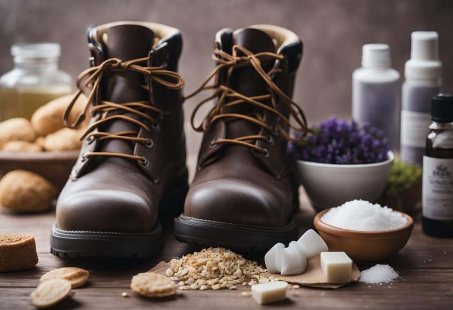 walking boots smell? use natural products where possible