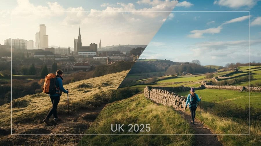 urban vs rural hiking